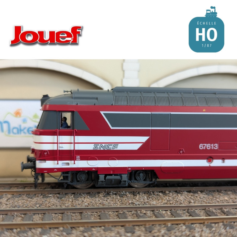 Locomotive diesel BB 67613 Rouge Capitole SNCF Ep VI Analogique HO Jouef HJ2464 - Maketis Locomotive diesel BB 67613 Rouge Capitole SNCF Ep VI Analogique HO Jouef HJ2464 - Maketis
