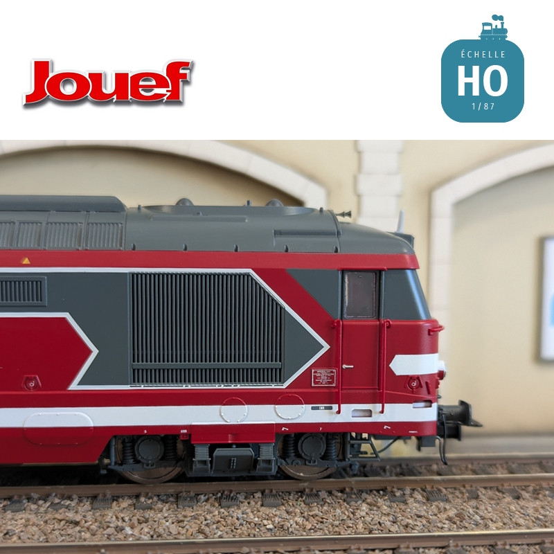 Locomotive diesel BB 67613 Rouge Capitole SNCF Ep VI Analogique HO Jouef HJ2464 - Maketis