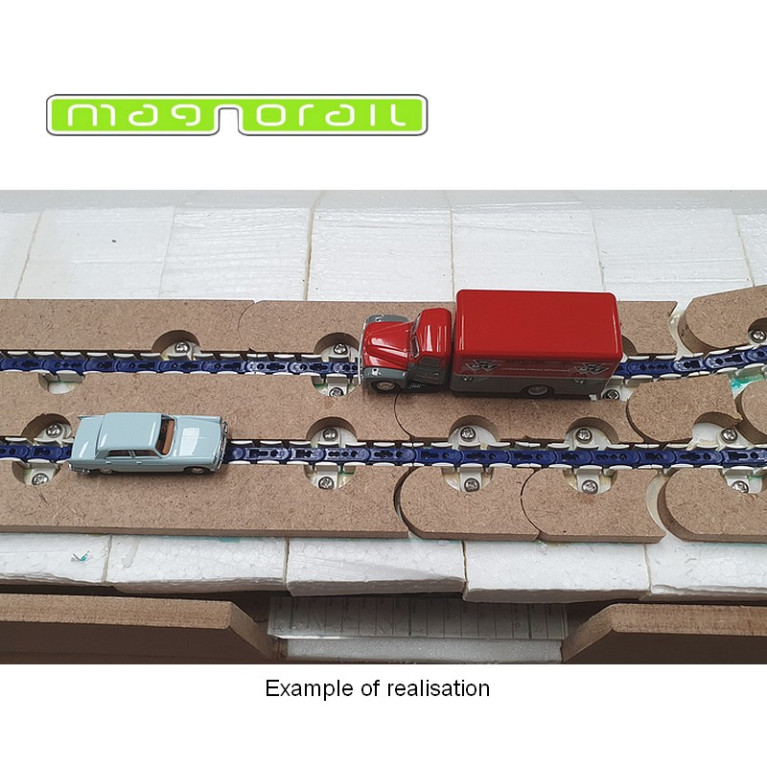 Track Cover Supports 60 cm Curve Magnorail SO-12 - Maketis Track Cover Supports 60 cm Curve Magnorail SO-12 - Maketis