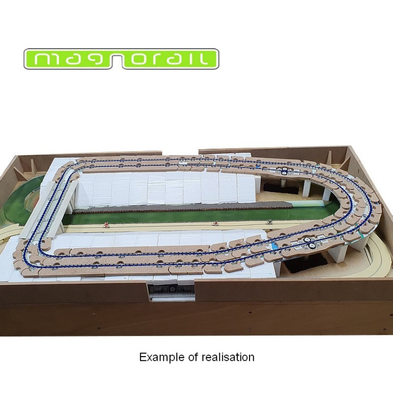 Track Cover Supports 60 cm Curve Magnorail SO-12 - Maketis Track Cover Supports 60 cm Curve Magnorail SO-12 - Maketis
