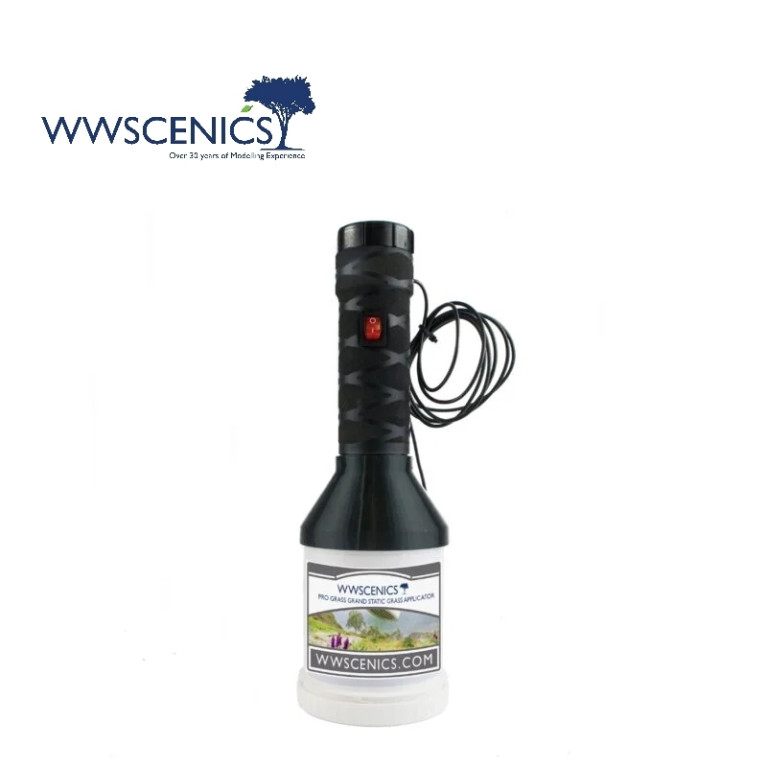 Applicateur électrostatique de fibres Pro Grass WWScenics WSPG-001 - Maketis Applicateur électrostatique de fibres Pro Grass WWScenics WSPG-001 - Maketis