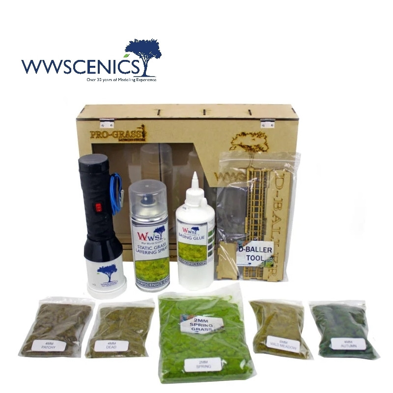 Kit de départ pour pose d'herbe en couches Pro Grass WWScenics WSPG-0037 - Maketis