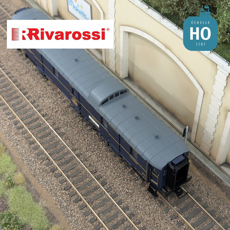 Coffret 3 voitures CIWL "Edelweiss Pullman Express" set 2/2 (DD3, VPC Fleche d'Or + VP Étoile du Nord) Ep II HO Rivarossi HR4391