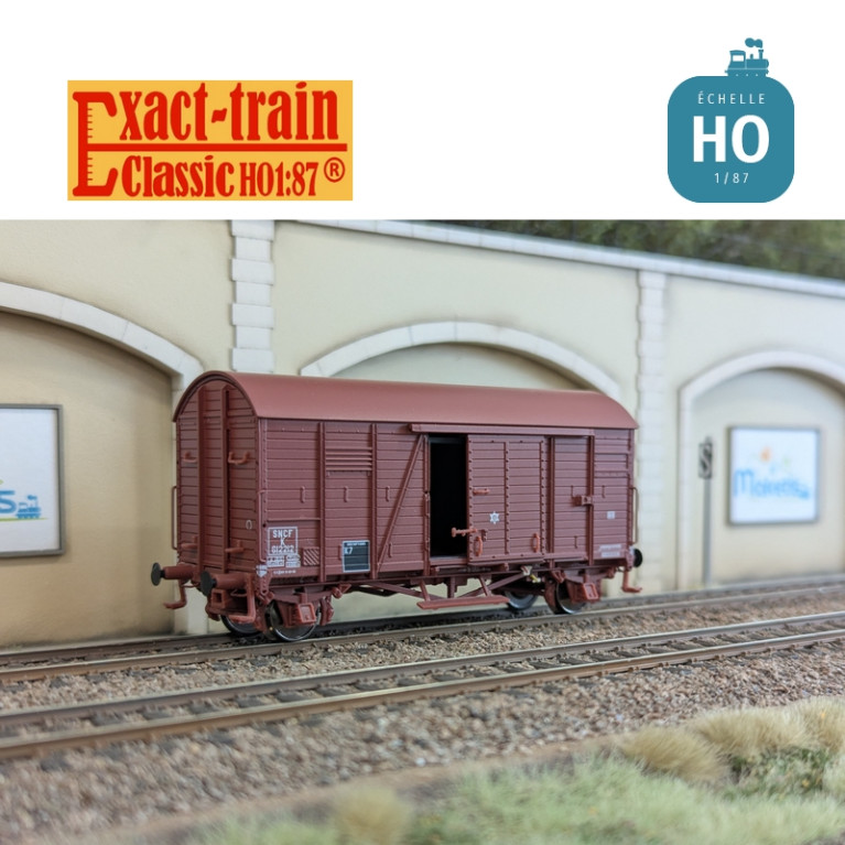 Wagon couvert Oppeln SNCF rouge boite essieux SKF Ep III HO Exact-train EX20786 - Maketis Wagon couvert Oppeln SNCF rouge boite essieux SKF Ep III HO Exact-train EX20786 - Maketis
