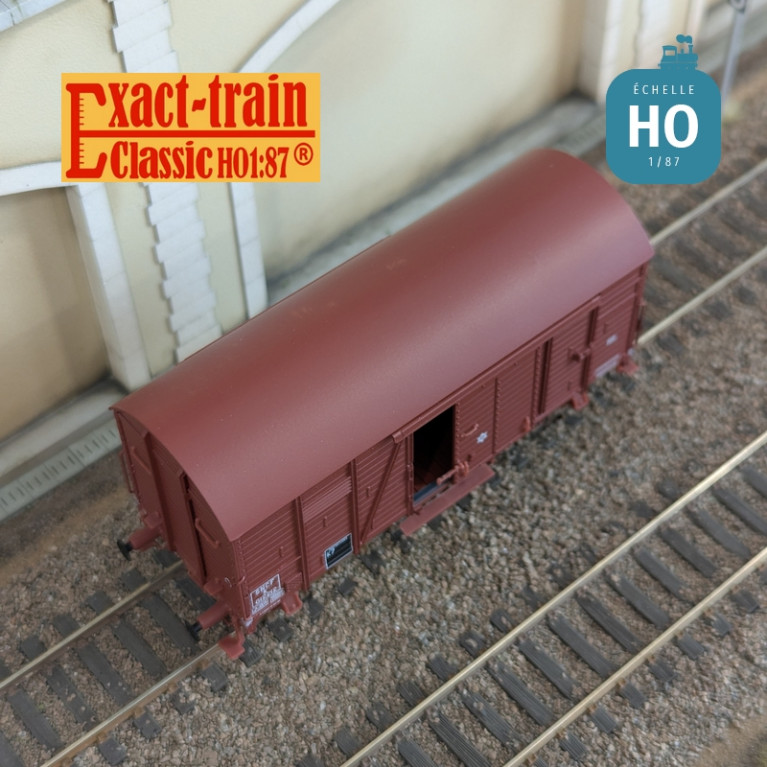 Wagon couvert Oppeln SNCF rouge boite essieux SKF Ep III HO Exact-train EX20786 - Maketis Wagon couvert Oppeln SNCF rouge boite essieux SKF Ep III HO Exact-train EX20786 - Maketis
