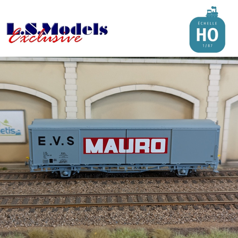 Wagon couvert EVS type Hbis gris MAURO parois planes Ep IV-V HO LS Models 30692 - Maketis Wagon couvert EVS type Hbis gris MAURO parois planes Ep IV-V HO LS Models 30692 - Maketis