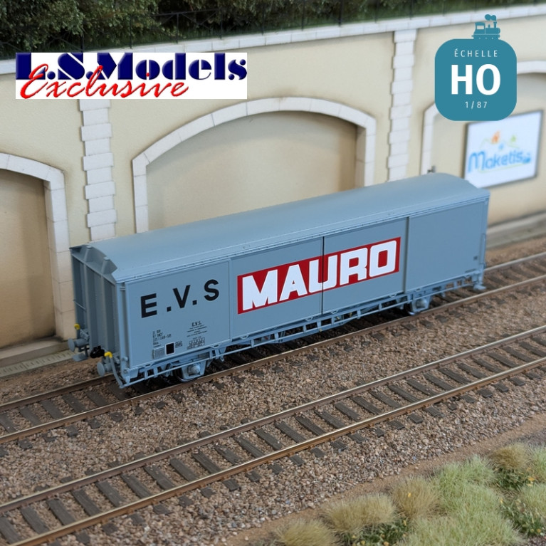 Wagon couvert EVS type Hbis gris MAURO parois planes Ep IV-V HO LS Models 30692 - Maketis Wagon couvert EVS type Hbis gris MAURO parois planes Ep IV-V HO LS Models 30692 - Maketis