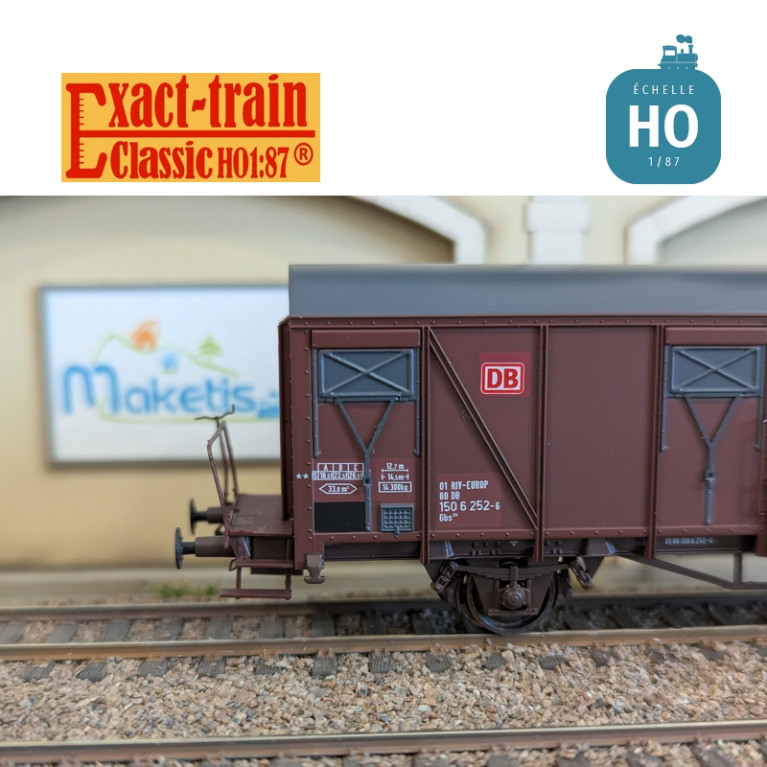 Wagon couvert DB Gbs 254 NR Ep V HO Exact-Train EX20726 - Maketis