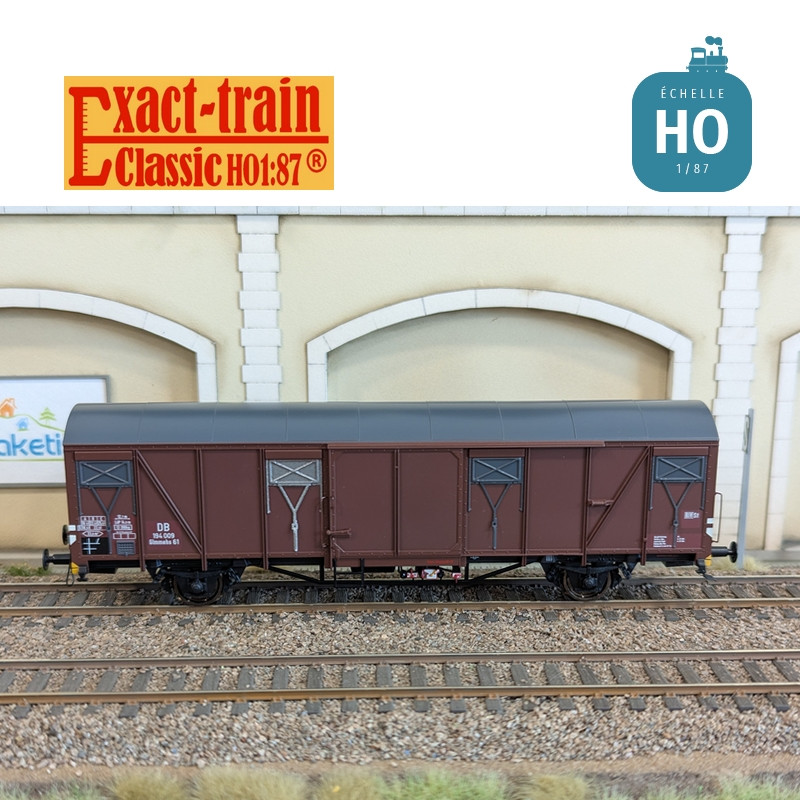 Wagon couvert DB Glmehs61 uv Ep III HO Exact-Train EX20729 - Maketis