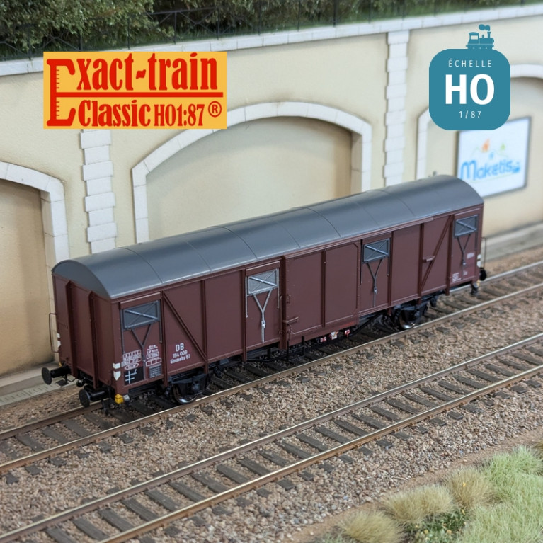 Wagon couvert DB Glmehs61 uv Ep III HO Exact-Train EX20729 - Maketis