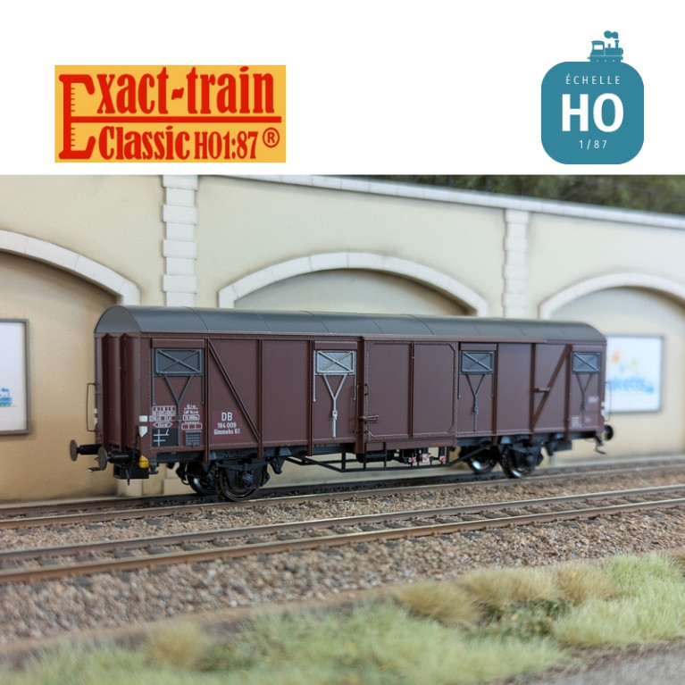 Wagon couvert DB Glmehs61 uv Ep III HO Exact-Train EX20729 - Maketis