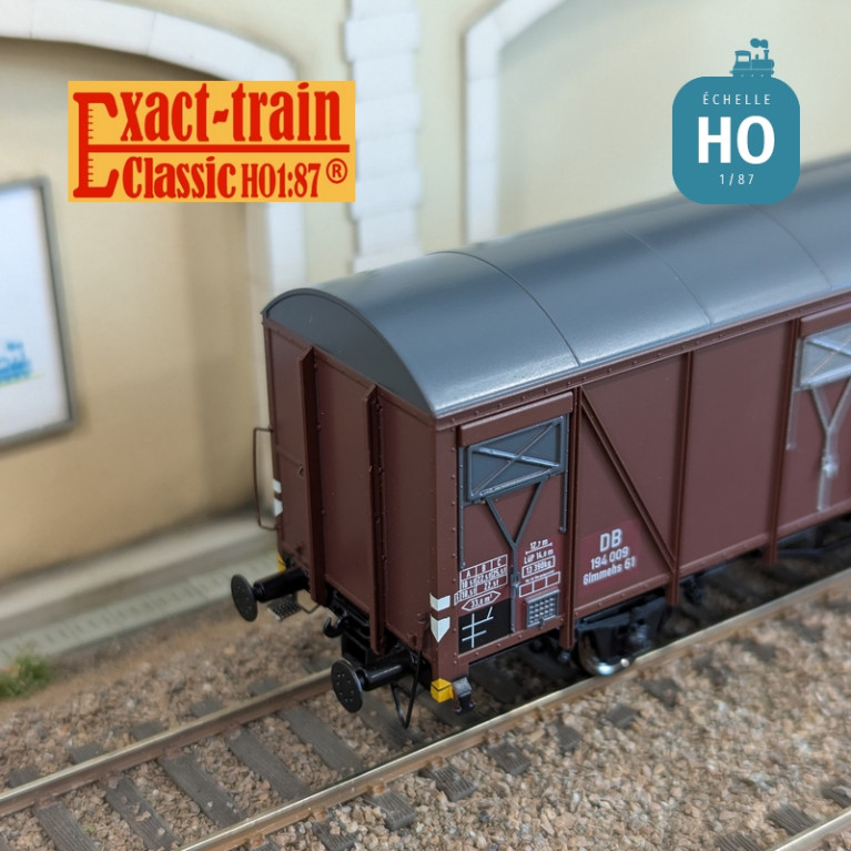 Wagon couvert DB Glmehs61 uv Ep III HO Exact-Train EX20729 - Maketis
