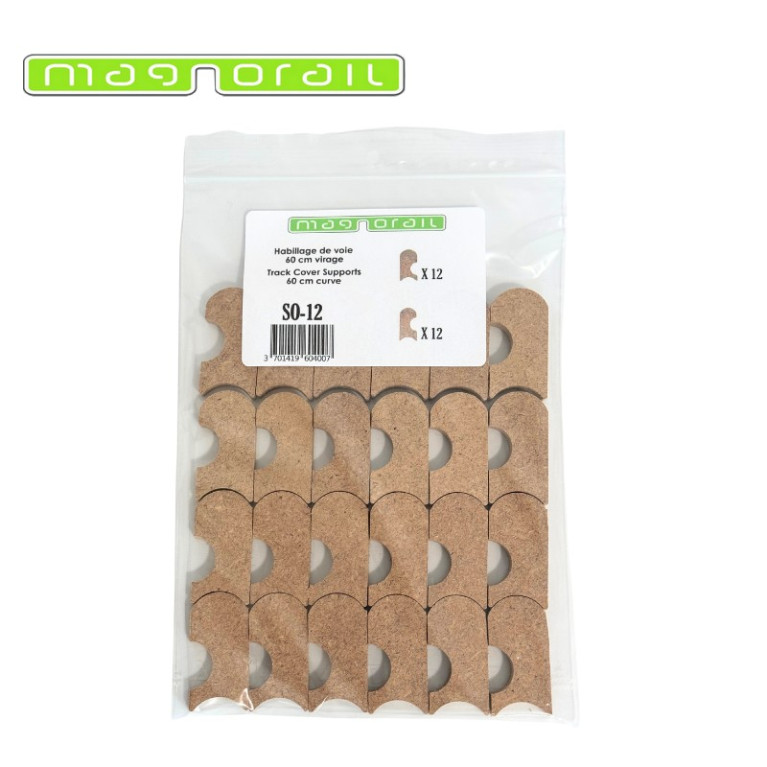 Track Cover Supports 60 cm Curve Magnorail SO-12 - Maketis Track Cover Supports 60 cm Curve Magnorail SO-12 - Maketis
