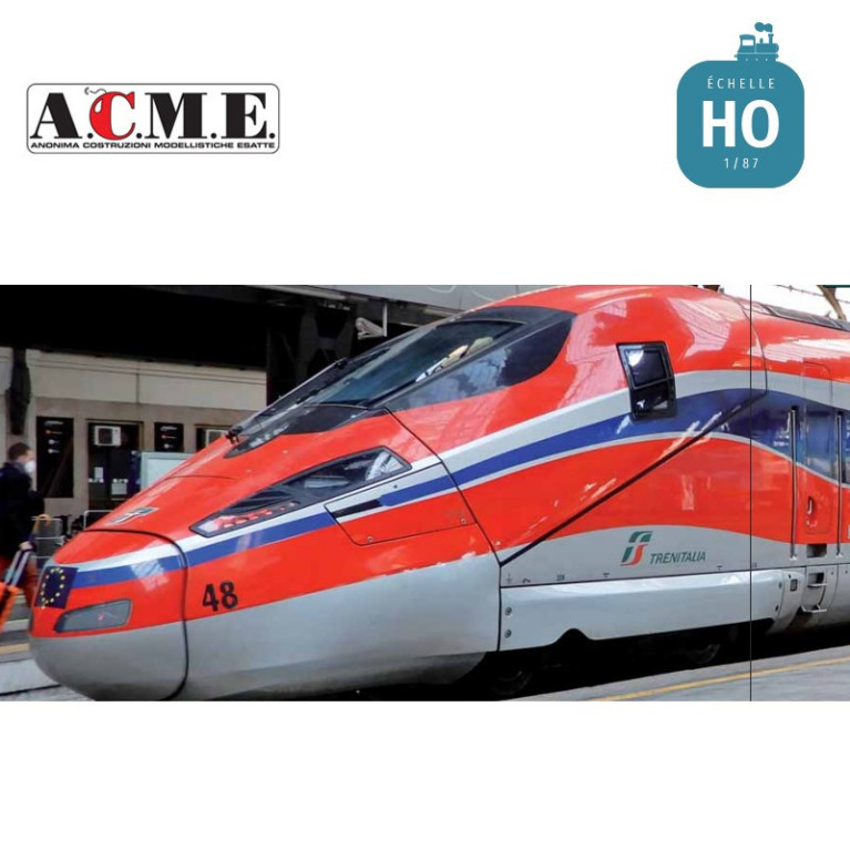 Rame ETR 400 Frecciarossa 1000 Paris-Milan (8 éléments) Trenitalia EP VI Analogique HO ACME 70205 - Maketis Rame ETR 400 Frecciarossa 1000 Paris-Milan (8 éléments) Trenitalia EP VI Analogique HO ACME 70205 - Maketis