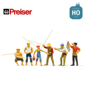 Pêcheurs HO Preiser 10077-Maketis