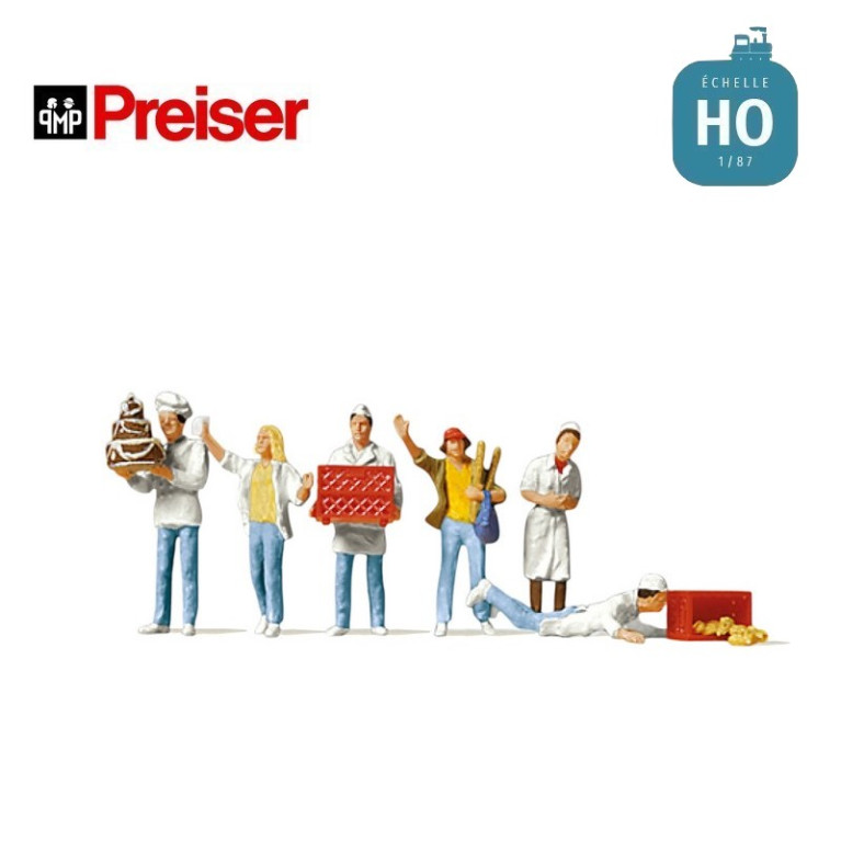 Boulangers HO Preiser 10377-Maketis Boulangers HO Preiser 10377-Maketis
