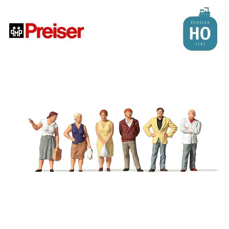 Passants style ancien HO Preiser 10451 - Maketis