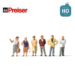Passants style ancien HO Preiser 10451 - Maketis