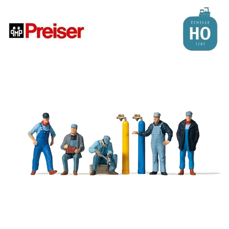 Personnel du chemin de fer HO Preiser 10535 - Maketis Personnel du chemin de fer HO Preiser 10535 - Maketis