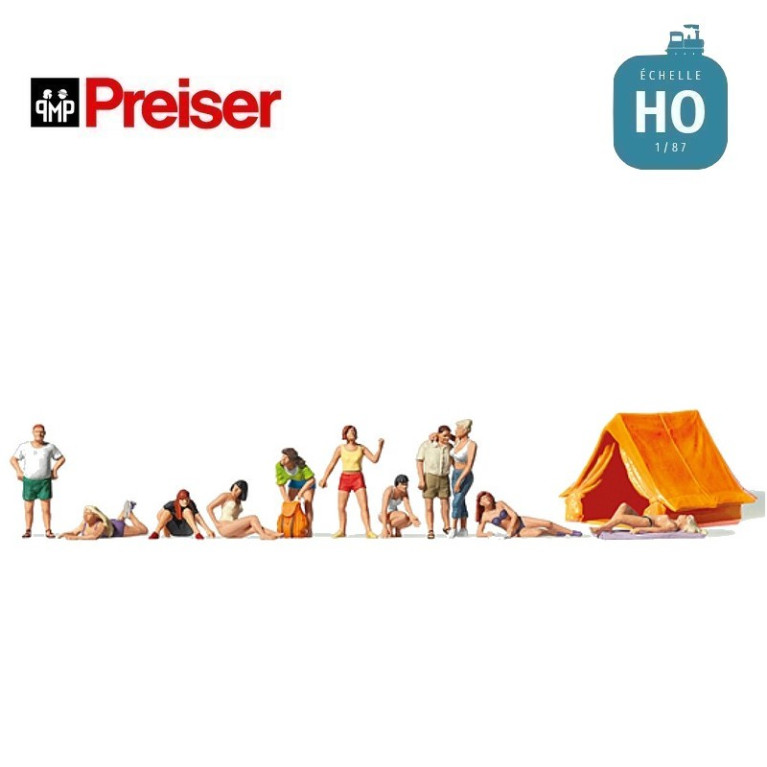 Au camping HO Preiser 10538- Maketis Au camping HO Preiser 10538- Maketis