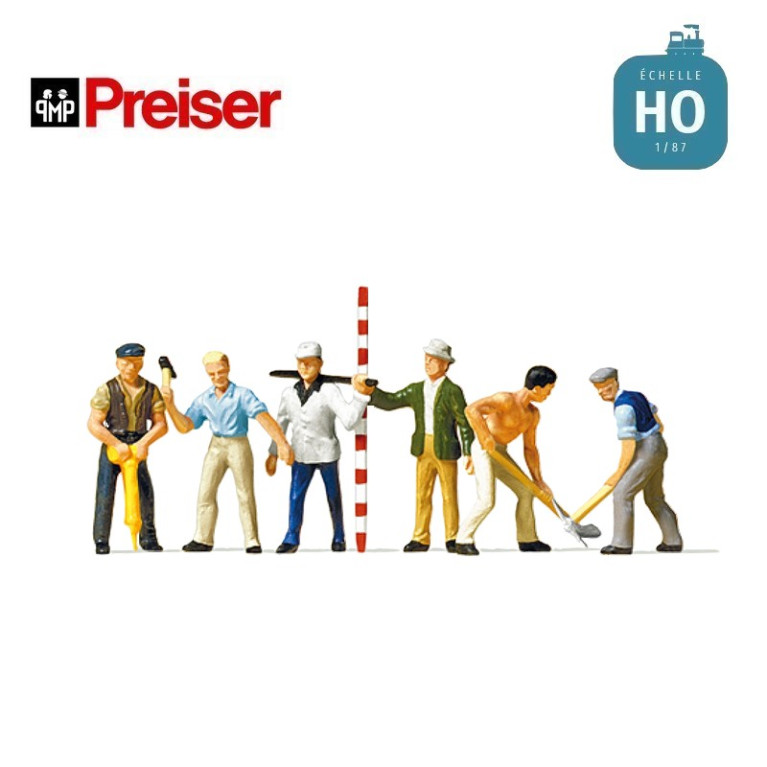 Ouvriers divers HO Preiser 10030 - Maketis Ouvriers divers HO Preiser 10030 - Maketis
