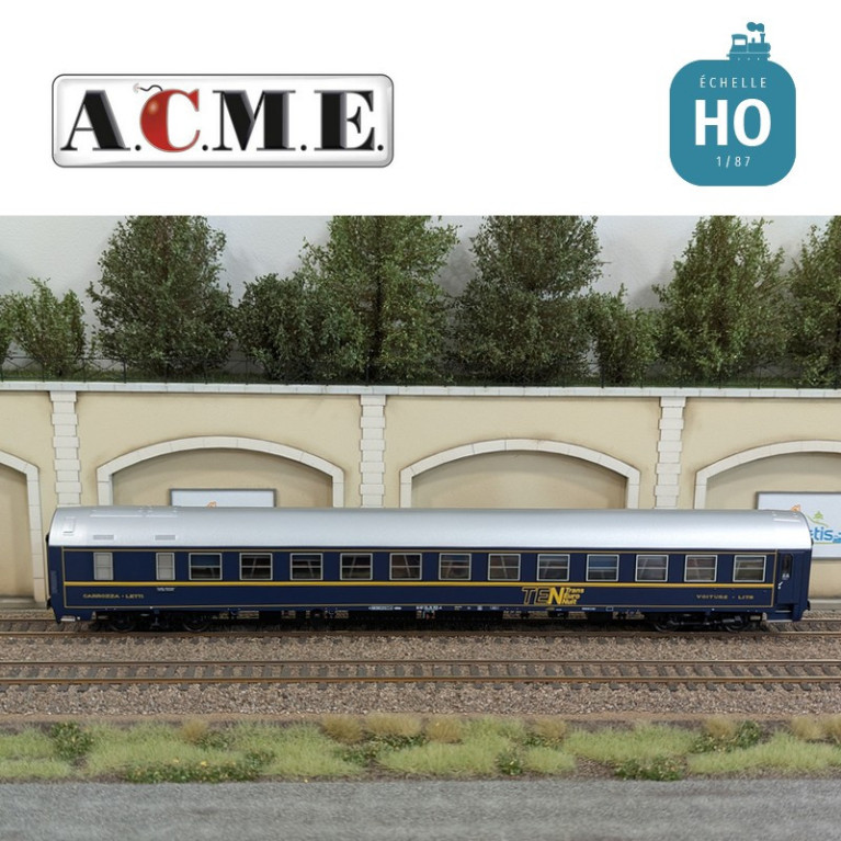 Voiture couchette Type MU 1973 livrée CIWL-Pool SNCF EP IV HO ACME 51069 - Maketis Voiture couchette Type MU 1973 livrée CIWL-Pool SNCF EP IV HO ACME 51069 - Maketis