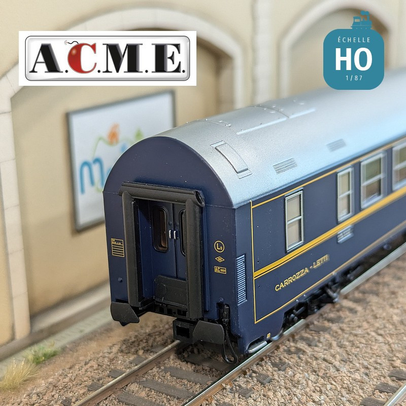 Voiture couchette Type MU 1973 livrée CIWL-Pool SNCF EP IV HO ACME 51069 - Maketis
