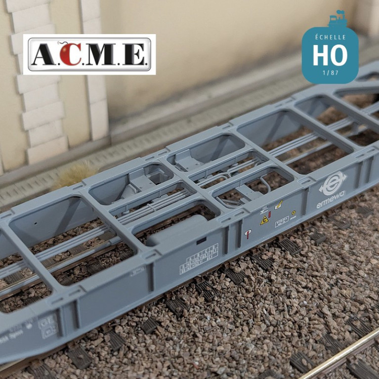 Wagon multimodal type Sgnss 60' ERMEWA avec containers "NB" & "COGEFRIN" EP V-VI HO ACME 40425 - Maketis Wagon multimodal type Sgnss 60' ERMEWA avec containers "NB" & "COGEFRIN" EP V-VI HO ACME 40425 - Maketis
