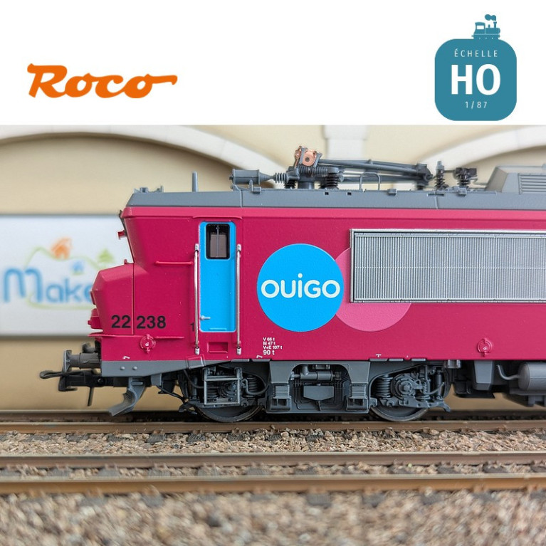 Locomotive électrique BB22238 Ouigo SNCF Ep VI Analogique HO Roco 7500013 - Maketis Locomotive électrique BB22238 Ouigo SNCF Ep VI Analogique HO Roco 7500013 - Maketis