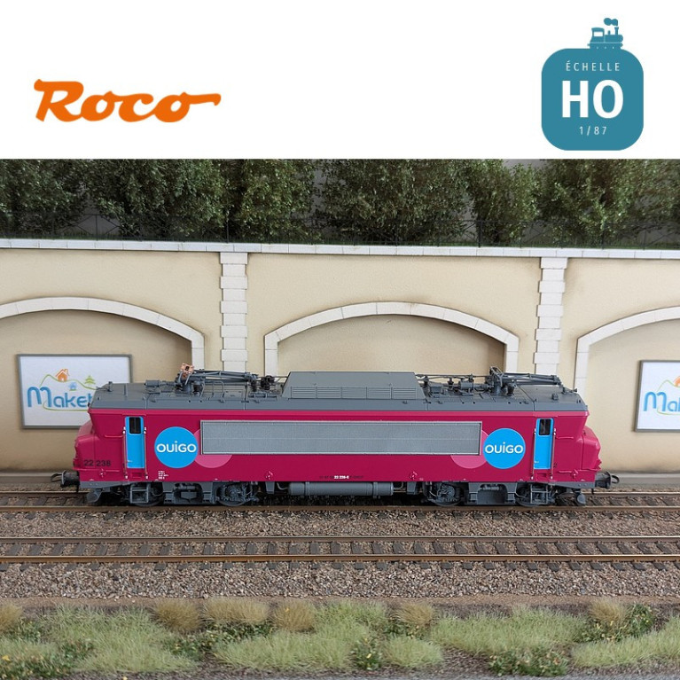 Locomotive électrique BB22238 Ouigo SNCF Ep VI Digital son HO Roco 7510013 - Maketis Locomotive électrique BB22238 Ouigo SNCF Ep VI Digital son HO Roco 7510013 - Maketis