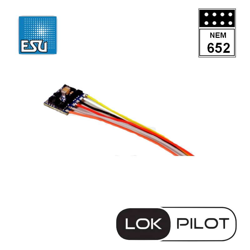 Décodeur de fonction LokPilot Fx V5.0 micro DCC  8 broches ESU 59120 - Maketis