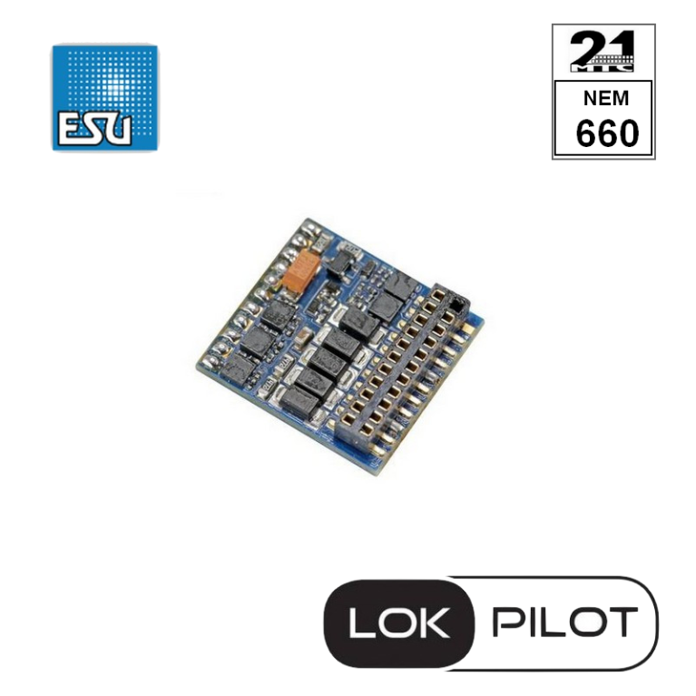 Décodeur fonction LokPilot 5 Fx DCC interface 21MTC NEM660 ESU 59229 - Maketis Décodeur fonction LokPilot 5 Fx DCC interface 21MTC NEM660 ESU 59229 - Maketis