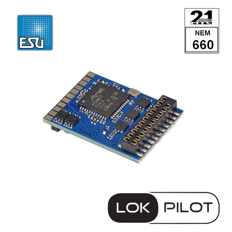 Décodeur LokPilot V5.0 DCC avec interface 21 MTC ESU 59629 - Maketis Décodeur LokPilot V5.0 DCC avec interface 21 MTC ESU 59629 - Maketis