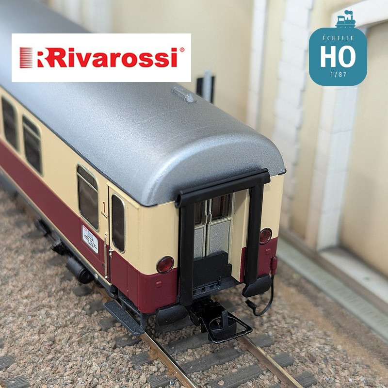 Coffret 3 voitures "TEE Bavaria" (1 x Apmz, 1 x Avmz et 1 xARDm) DB Ep IV HO Rivarossi HR4373 - Maketis