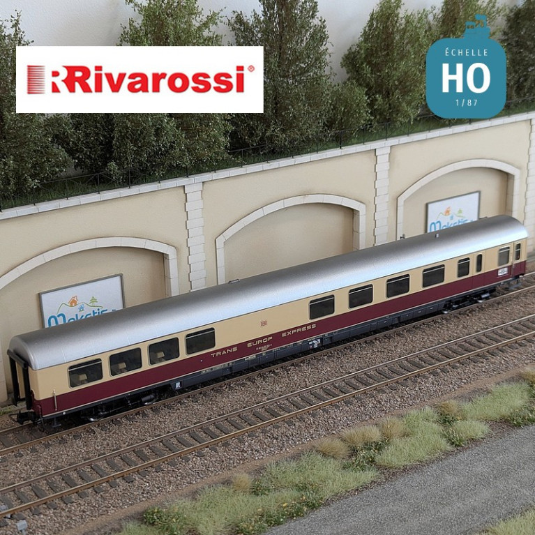 Coffret 3 voitures "TEE Bavaria" (1 x Apmz, 1 x Avmz et 1 xARDm) DB Ep IV HO Rivarossi HR4373 - Maketis