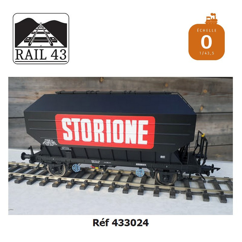 Wagon céréalier B. Richard Storione boite d'essieux SKF SNCF Ep IV O Rail 43 433024 - Maketis