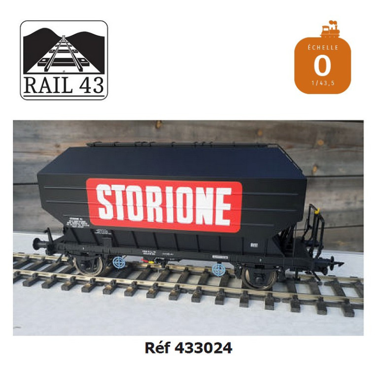 Wagon céréalier B. Richard Storione boite d'essieux SKF SNCF Ep IV O Rail 43 433024 - Maketis