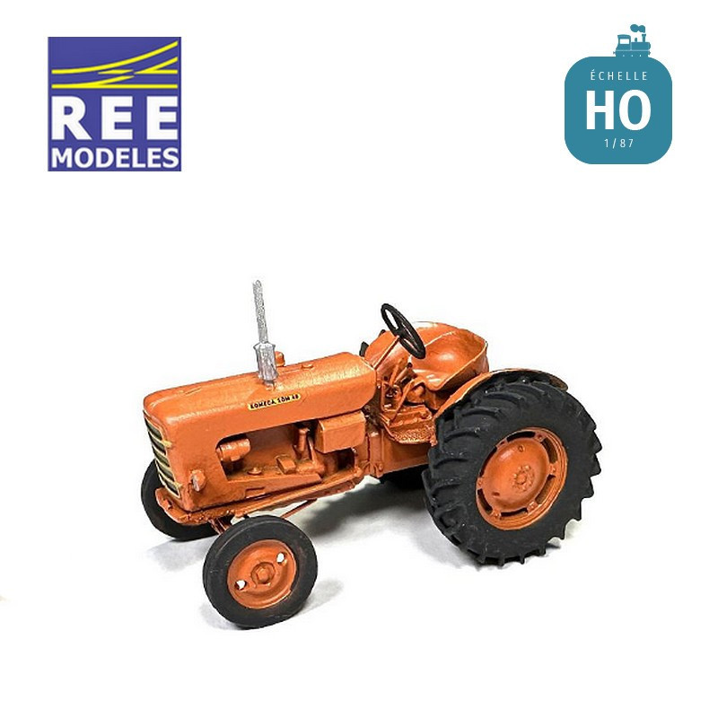SOMECA SOM40 Traktor Orange Rad 28' HO REE BA005 - Maketis