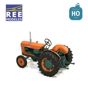 SOMECA Super SOM40 Orange and green Tractor with 28" Wheels HO REE BA009 - Maketis