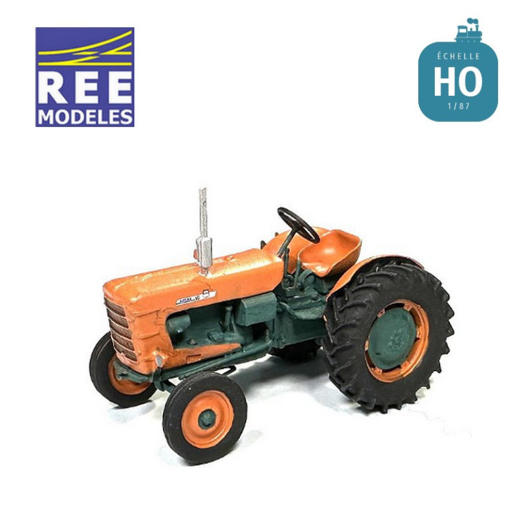 SOMECA Super SOM40 Traktor Orange-grüner Rad 28' HO REE BA009 - Maketis SOMECA Super SOM40 Traktor Orange-grüner Rad 28' HO REE BA009 - Maketis