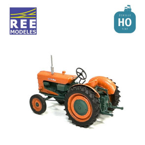 SOMECA Super SOM40 Traktor Orange und Grün Rad 36' HO REE BA010 - Maketis