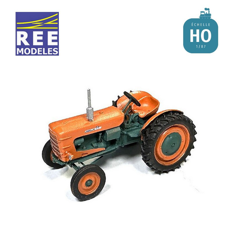 SOMECA Super SOM40 Traktor Orange und Grün Rad 36' HO REE BA010 - Maketis