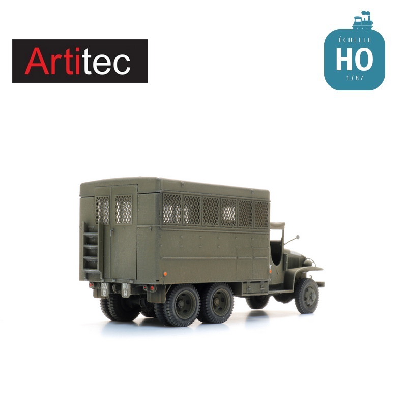 Camion militaire US CCKW-353 fourgon atelier WWII HO Artitec 6870733 - Maketis
