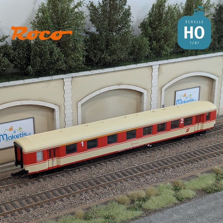 Set de 2 voitures voyageurs "Arlberg-Express" ÖBB Ep IV HO Roco 6200079 - Maketis