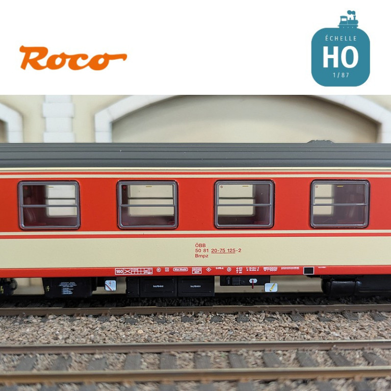Set de 2 voitures voyageurs "Arlberg-Express" ÖBB Ep IV HO Roco 6200079 - Maketis