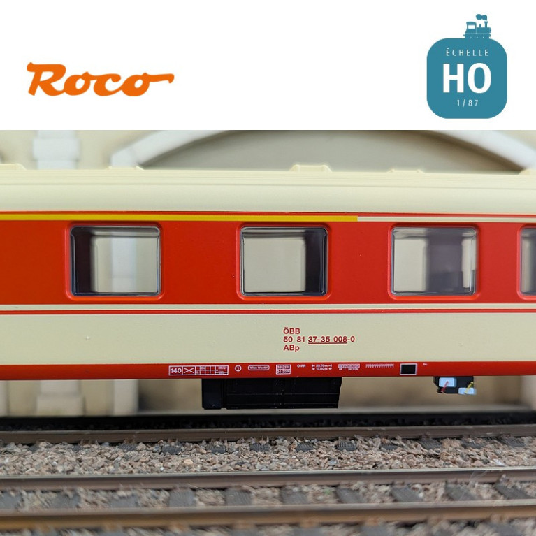 Set de 2 voitures voyageurs "Arlberg-Express" ÖBB Ep IV HO Roco 6200079 - Maketis