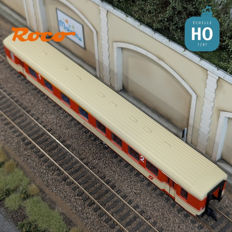 Set de 2 voitures voyageurs "Arlberg-Express" ÖBB Ep IV HO Roco 6200079 - Maketis