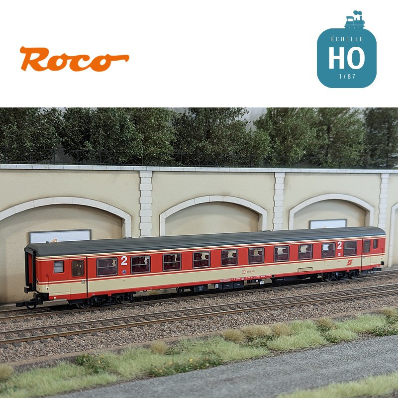 Set de 2 voitures voyageurs "Arlberg-Express" ÖBB Ep IV HO Roco 6200079 - Maketis