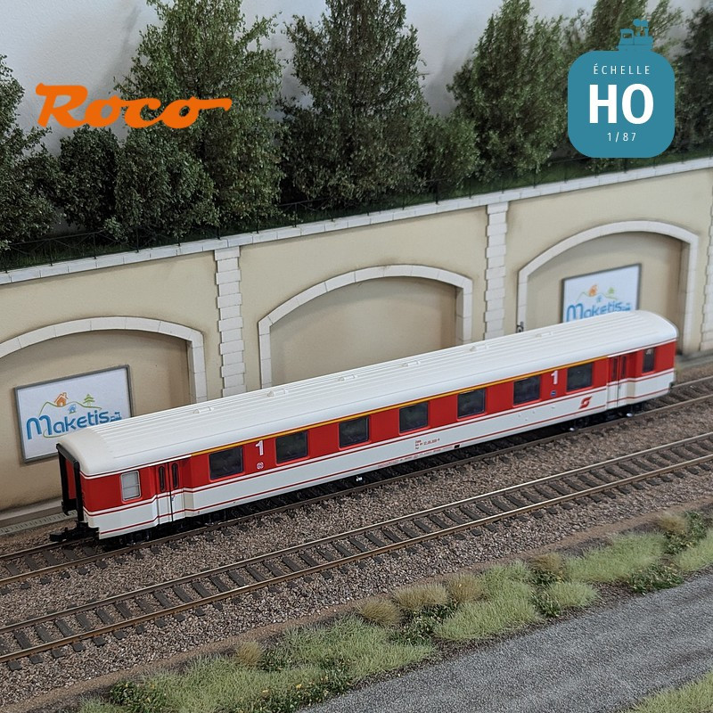 Set de 2 voitures voyageurs "Arlberg-Express" ÖBB Ep IV HO Roco 6200078 - Maketis