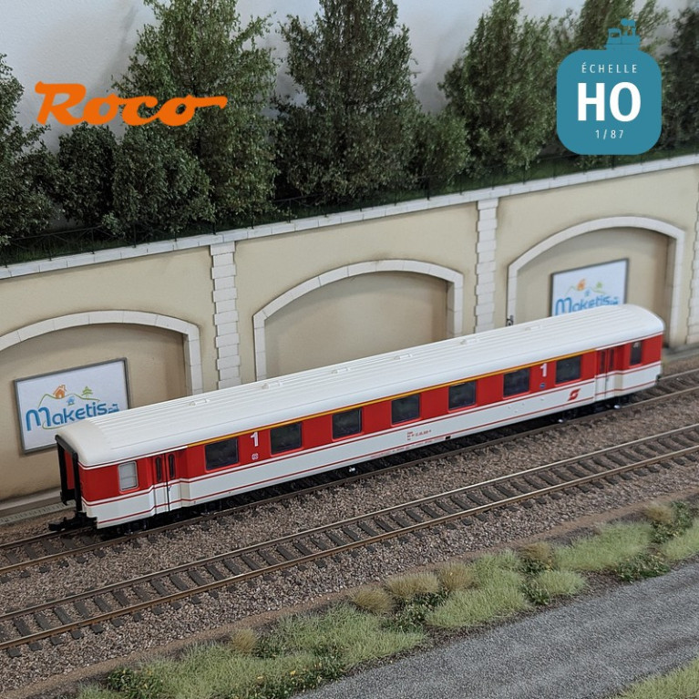 Set de 2 voitures voyageurs "Arlberg-Express" ÖBB Ep IV HO Roco 6200078 - Maketis
